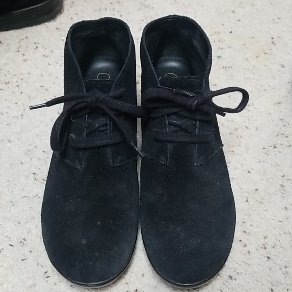 Cole Haan suede short boots